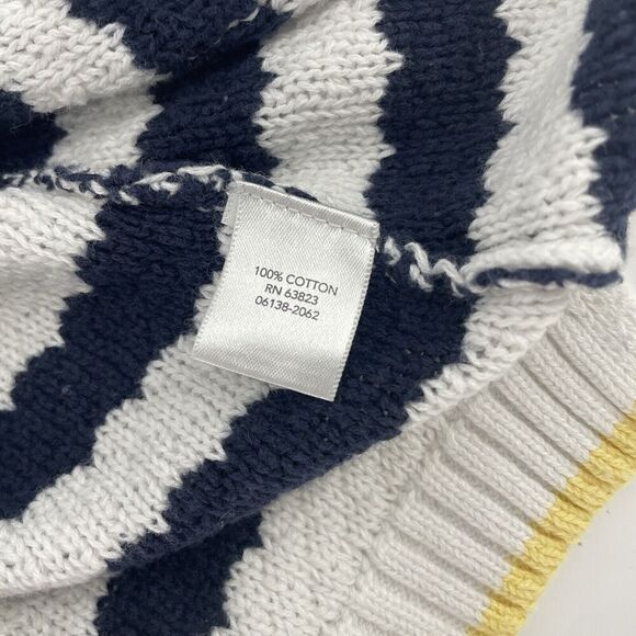 Christopher & Banks Sweaters Women's XL Navy White Striped Long Sleeve Pullover - Picture 9 of 11